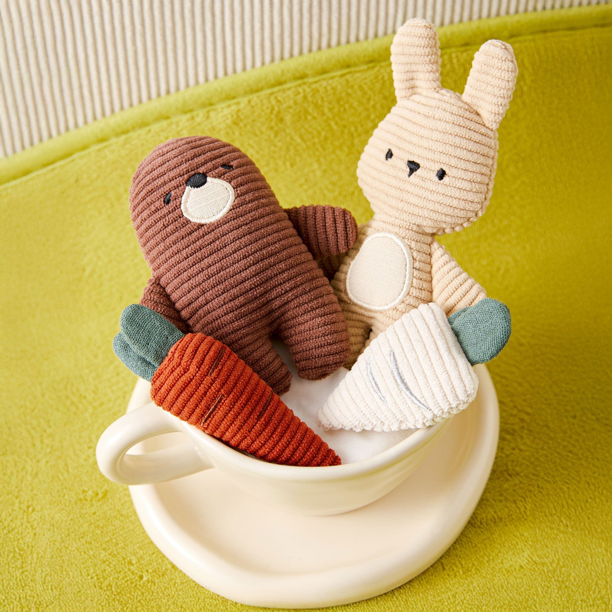 New- Rabbit & Mole Plush Set (Set of 4)