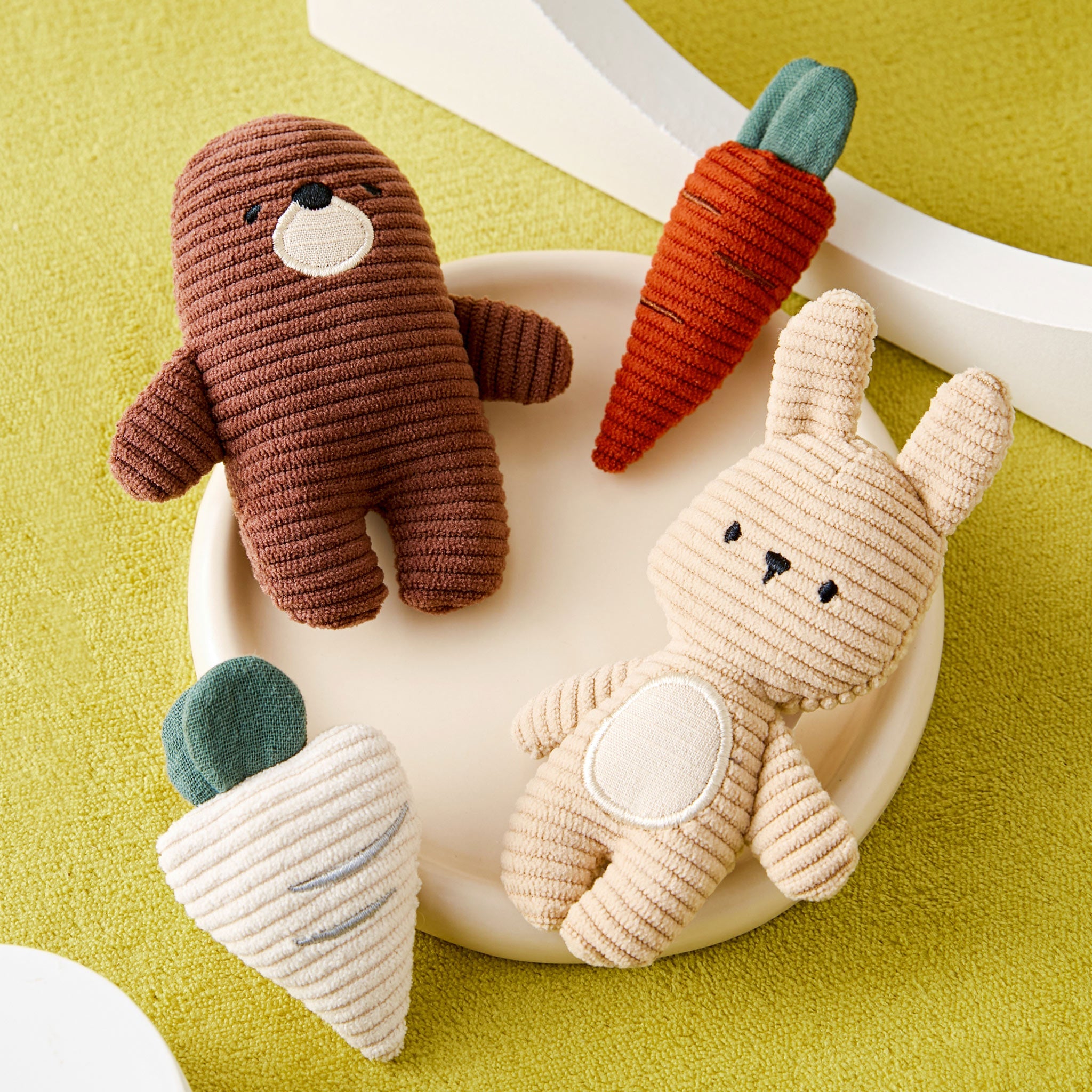 New- Rabbit & Mole Plush Set (Set of 4)