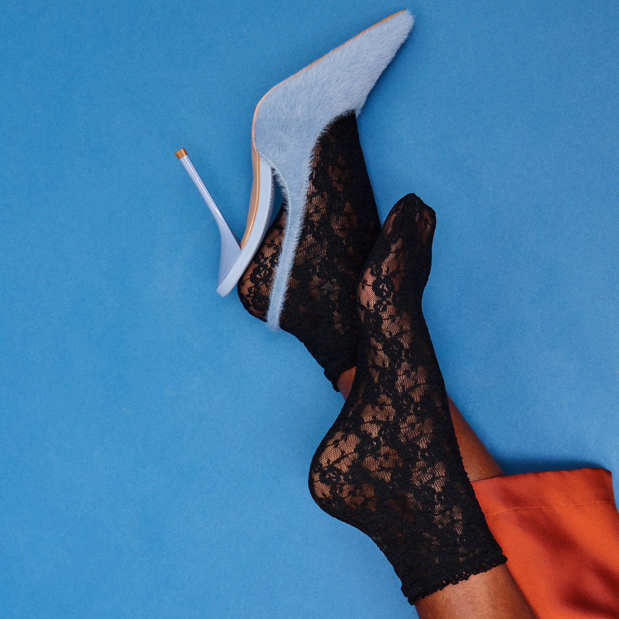 Floral Lace  Quarter Socks