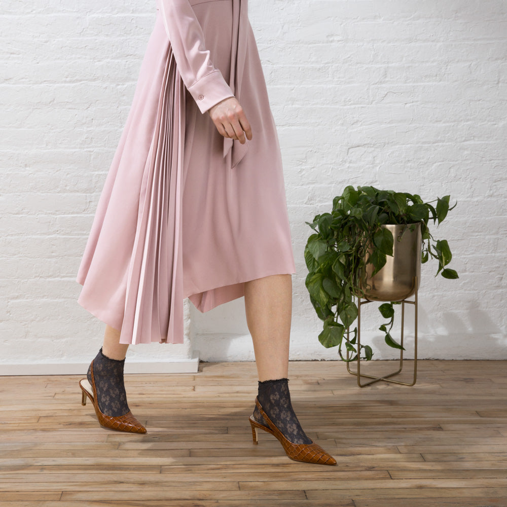 Floral Lace  Quarter Socks