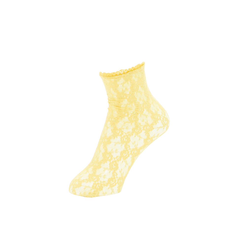 Floral Lace  Quarter Socks