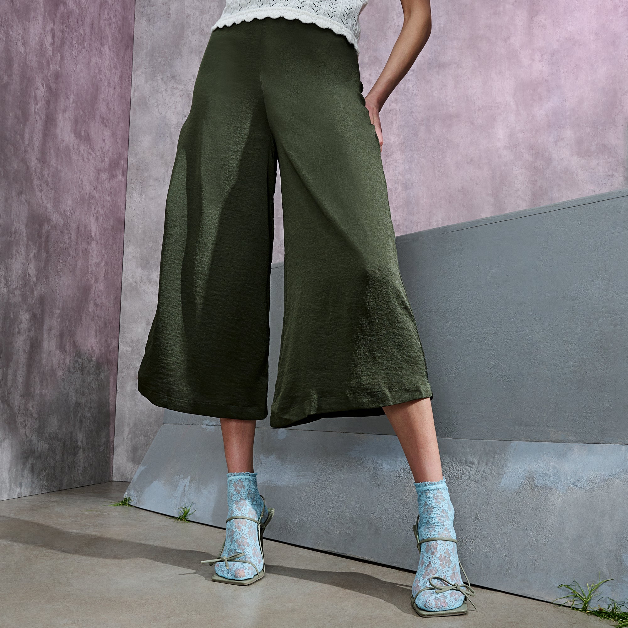 Floral Lace  Quarter Socks