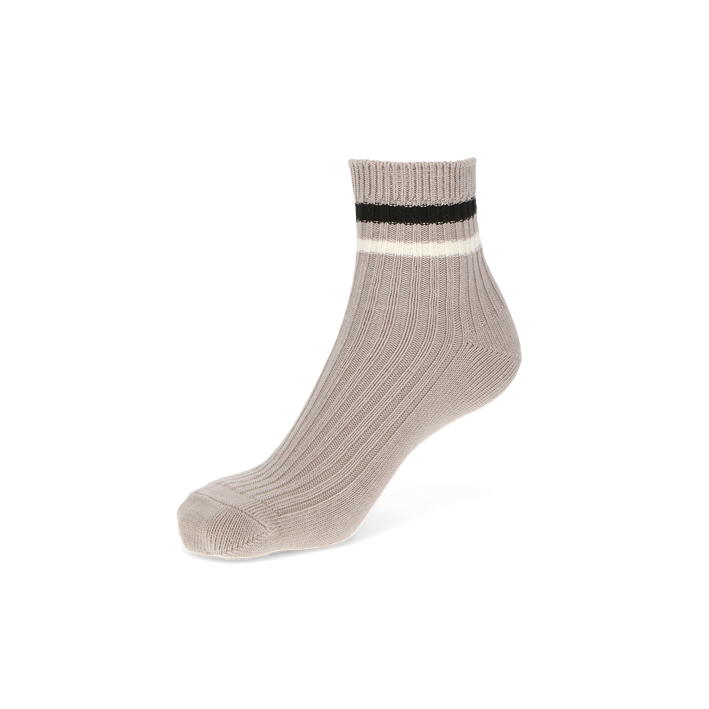 Striped Cotton  Quarter Socks