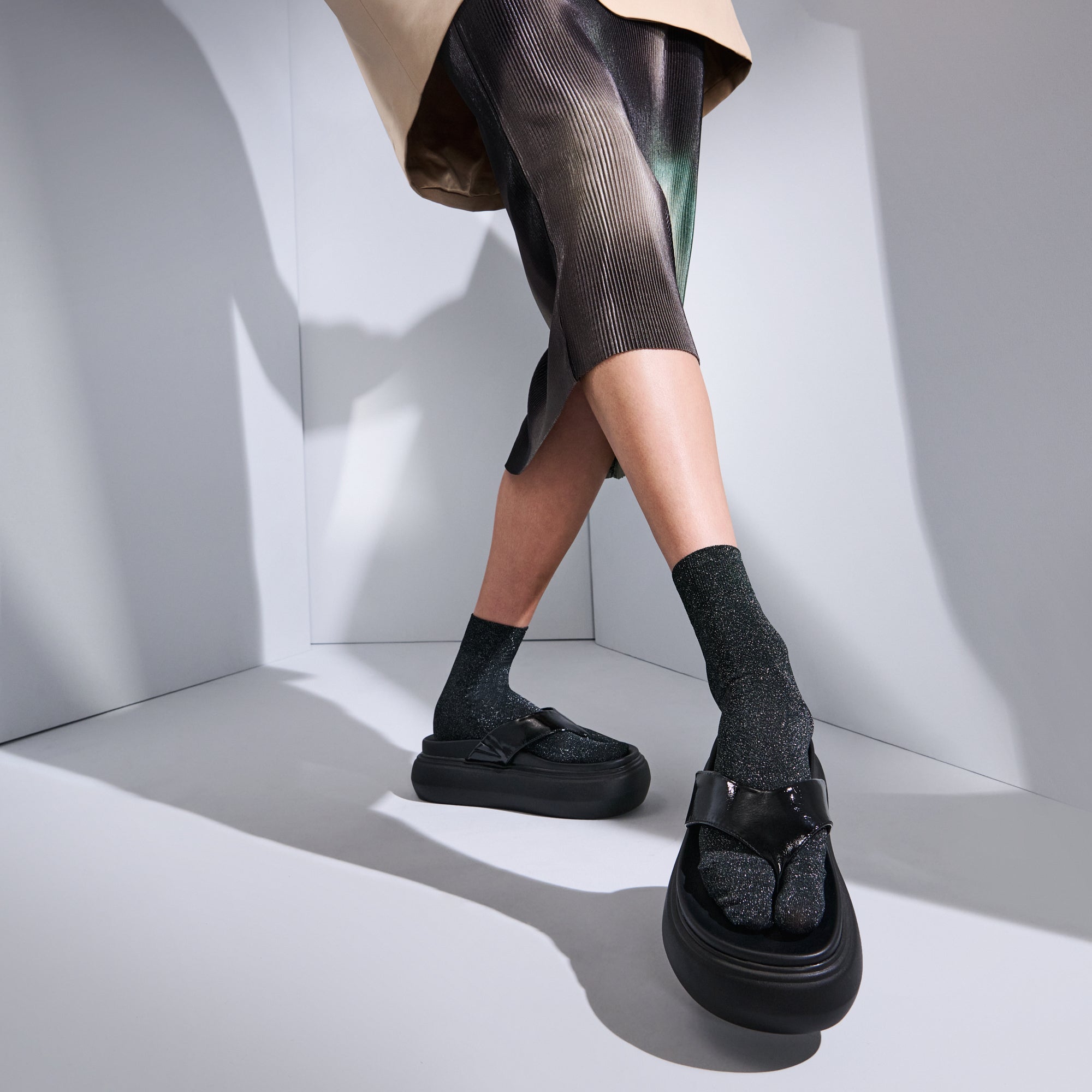 Sparkly Tabi  Quarter Socks