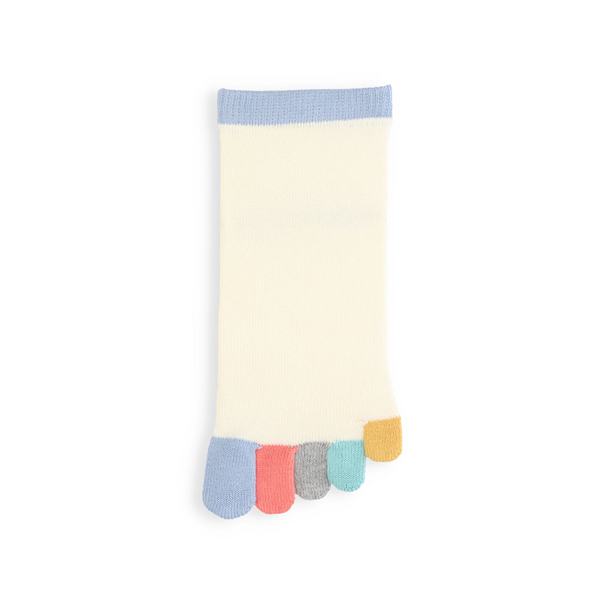 Colorful Toes Cotton  Quarter Socks