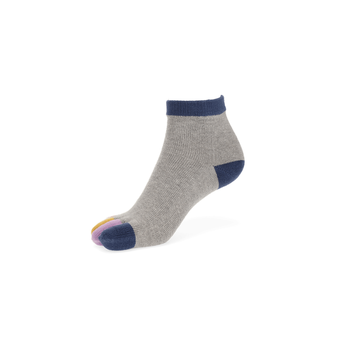 Colorful Toes Cotton  Quarter Socks