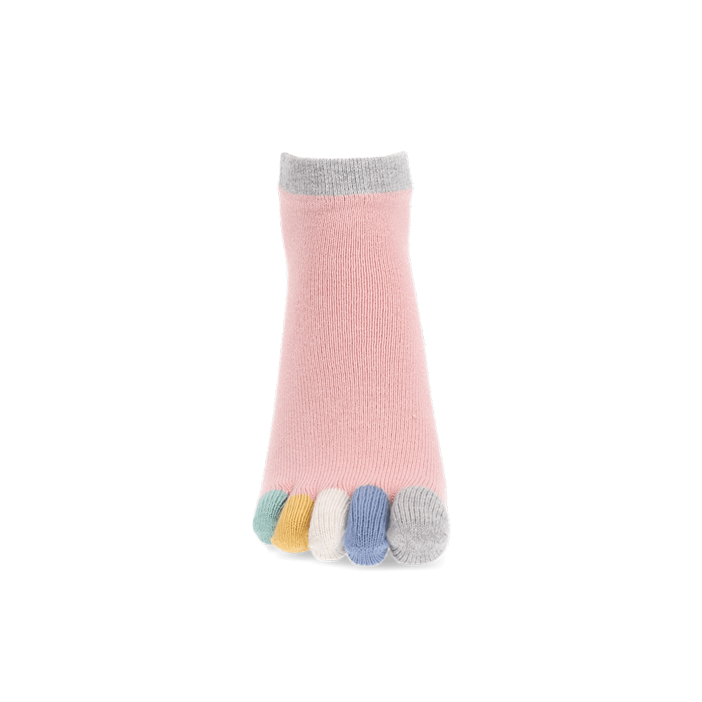 Colorful Toes Cotton  Quarter Socks
