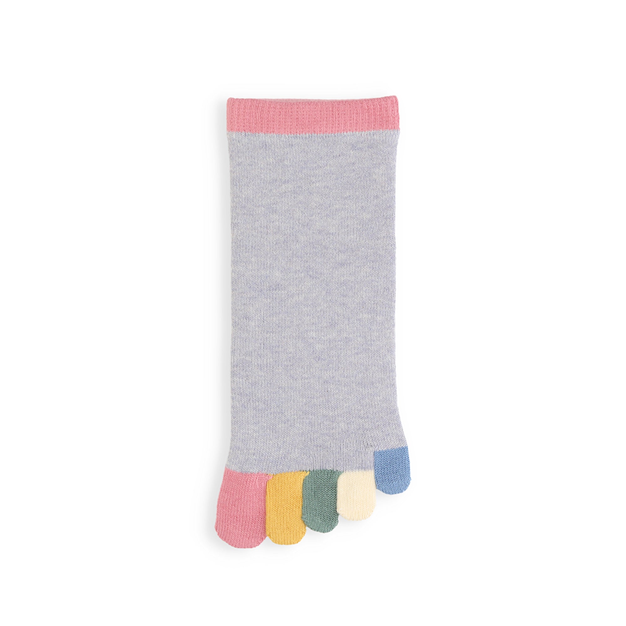 Colorful Toes Cotton  Quarter Socks