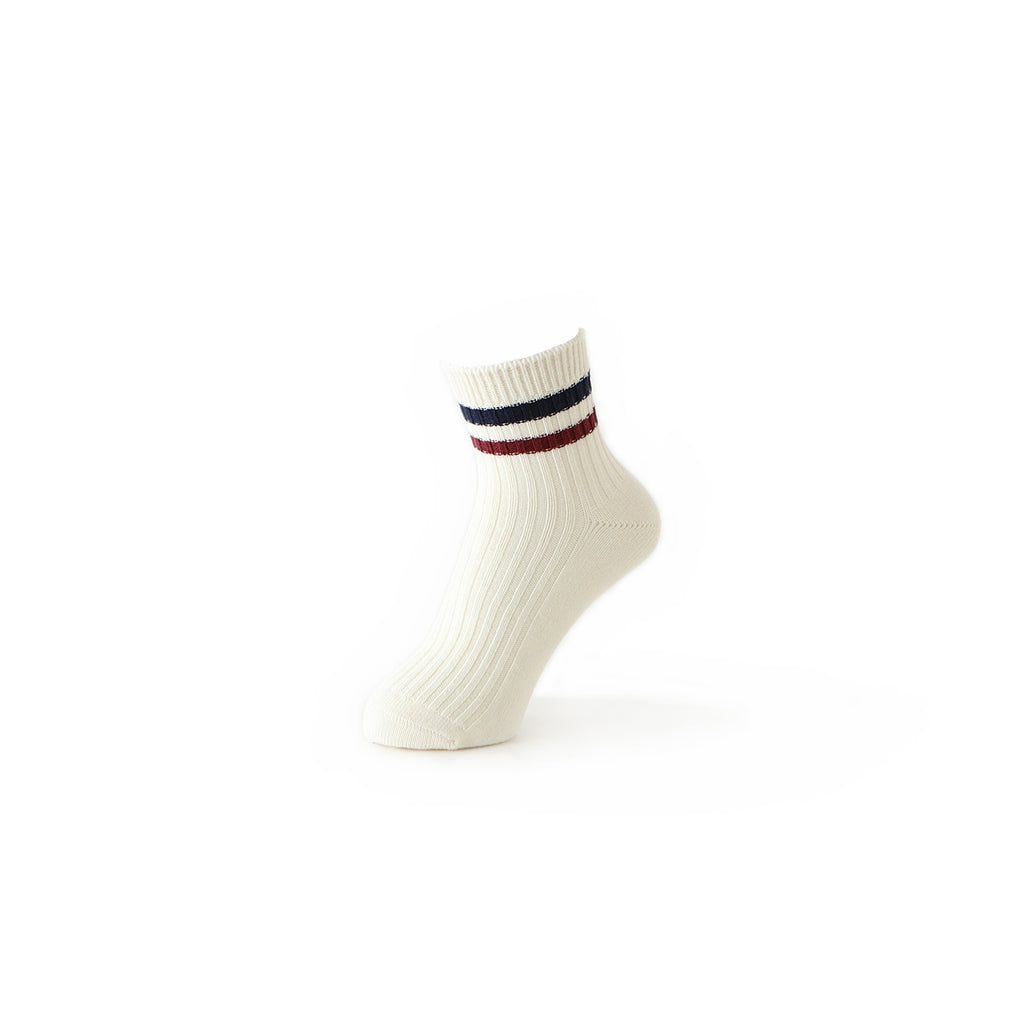 Striped Cotton  Quarter Socks