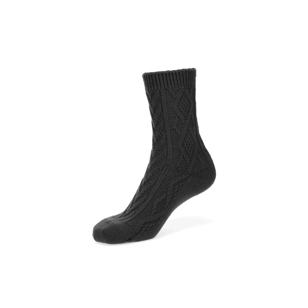 Cable Merino Crew Socks