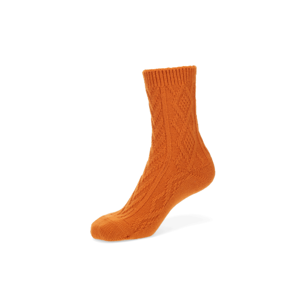 Cable Merino Crew Socks