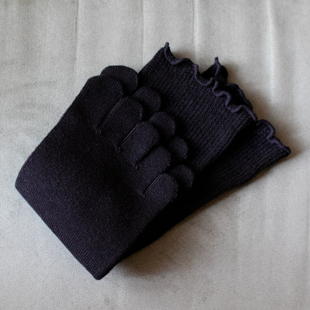 Loose-Fit Cotton Toe  Crew Socks