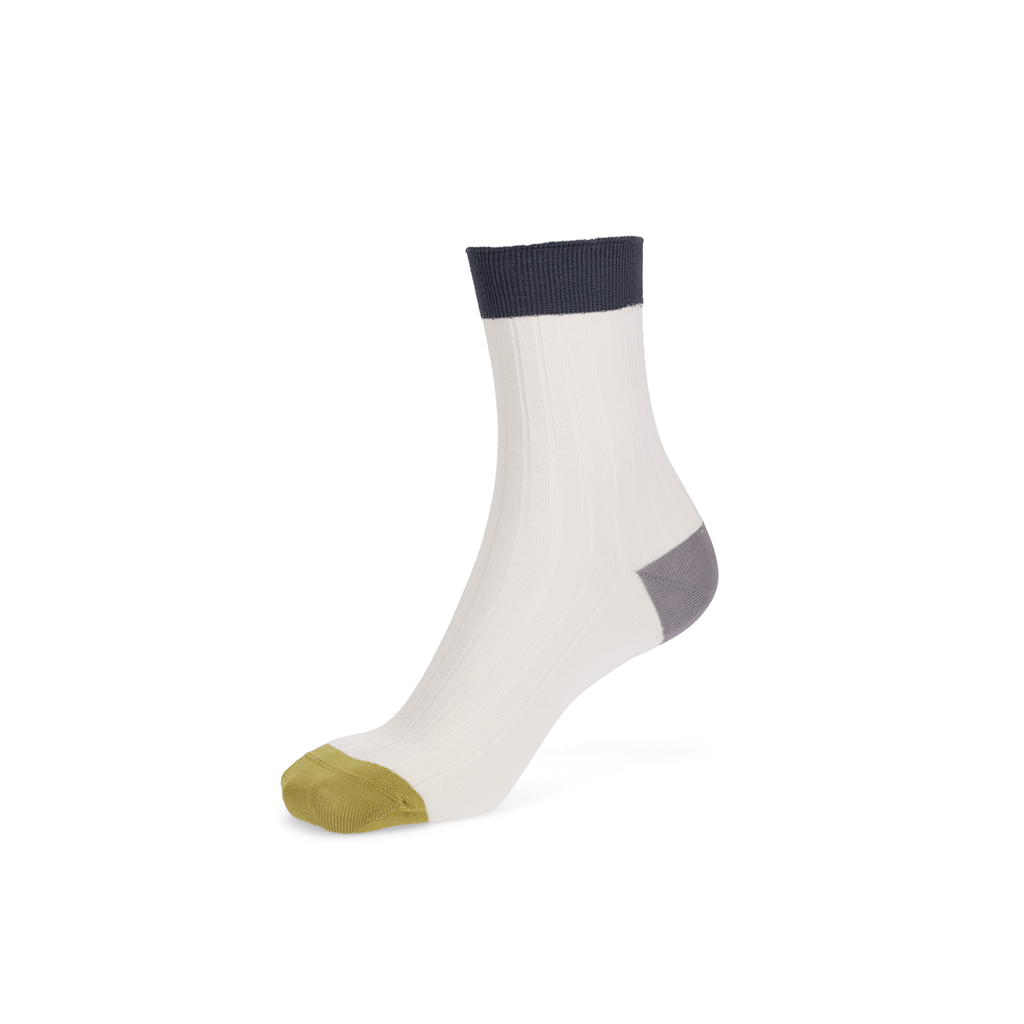 Quattro Colored Cotton  Crew Socks