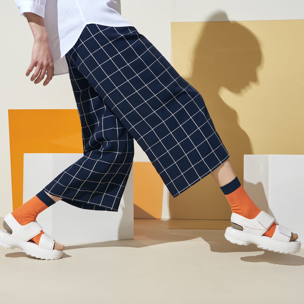 Quattro Colored Cotton  Crew Socks