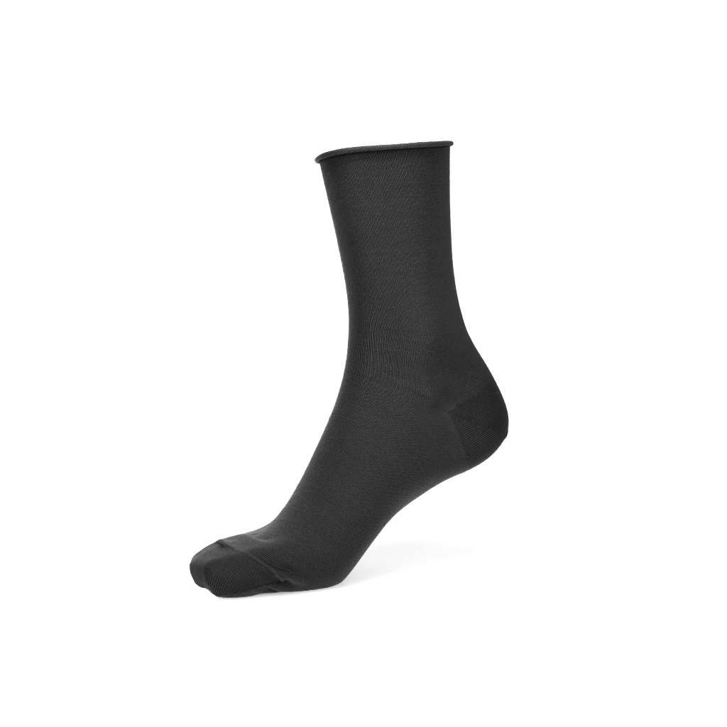 Premium Silky Cotton Plain  Crew Socks