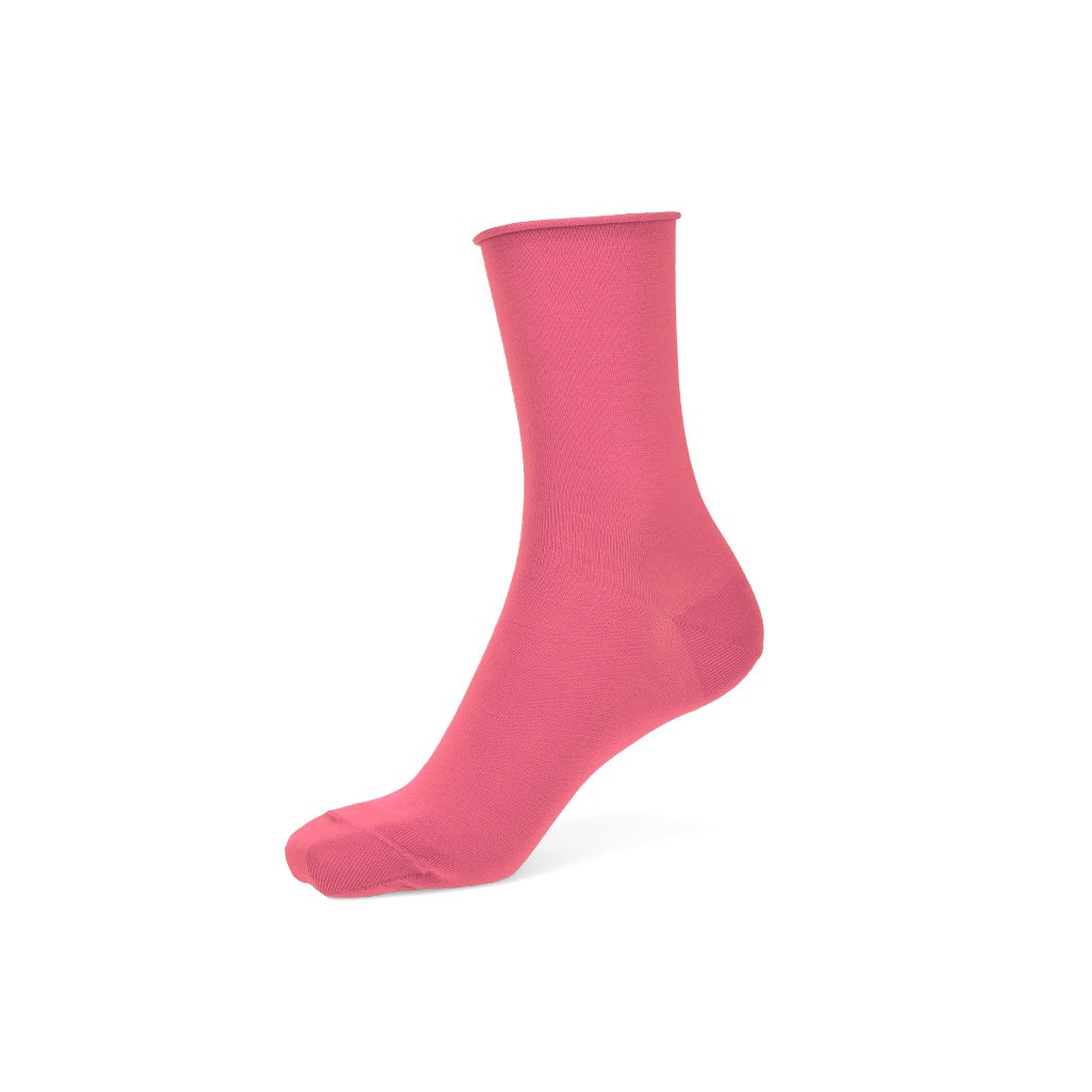 Premium Silky Cotton Plain  Crew Socks
