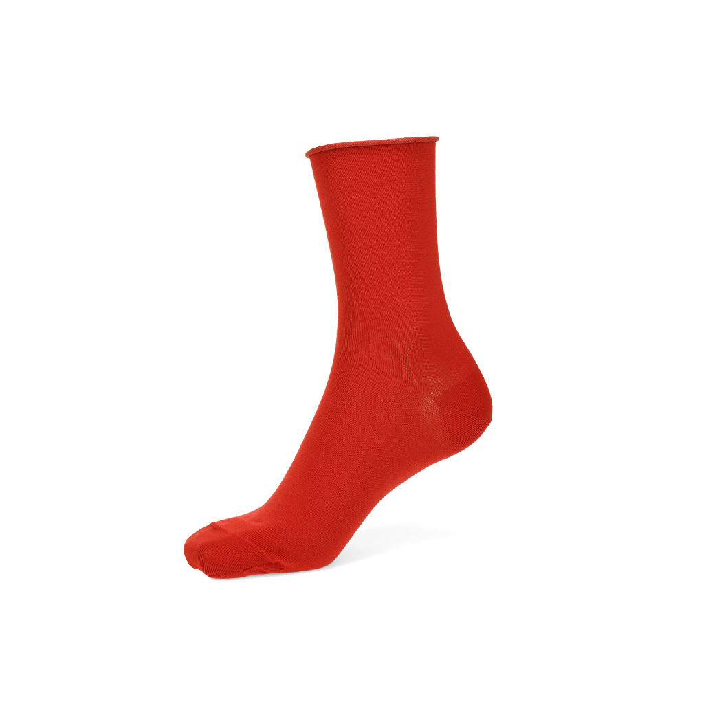 Premium Silky Cotton Plain  Crew Socks