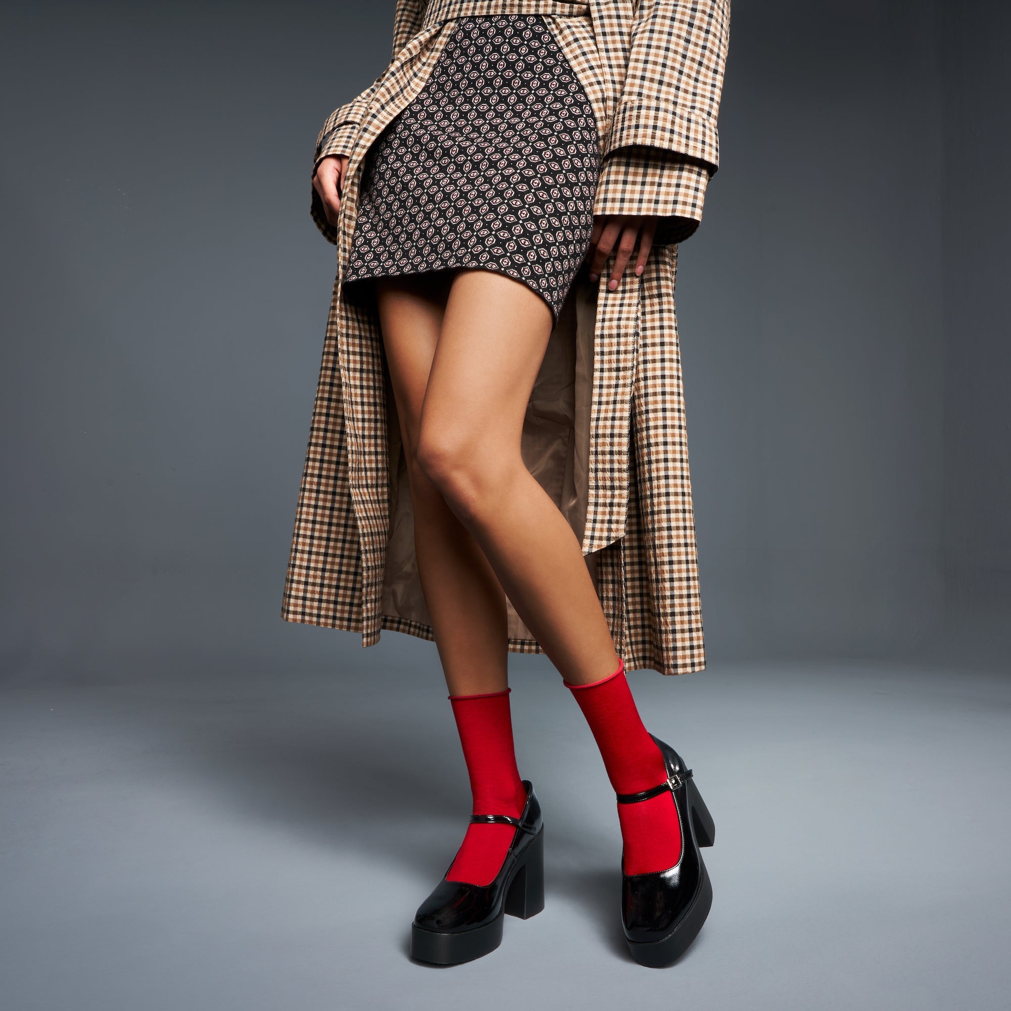 Premium Silky Cotton Plain  Crew Socks