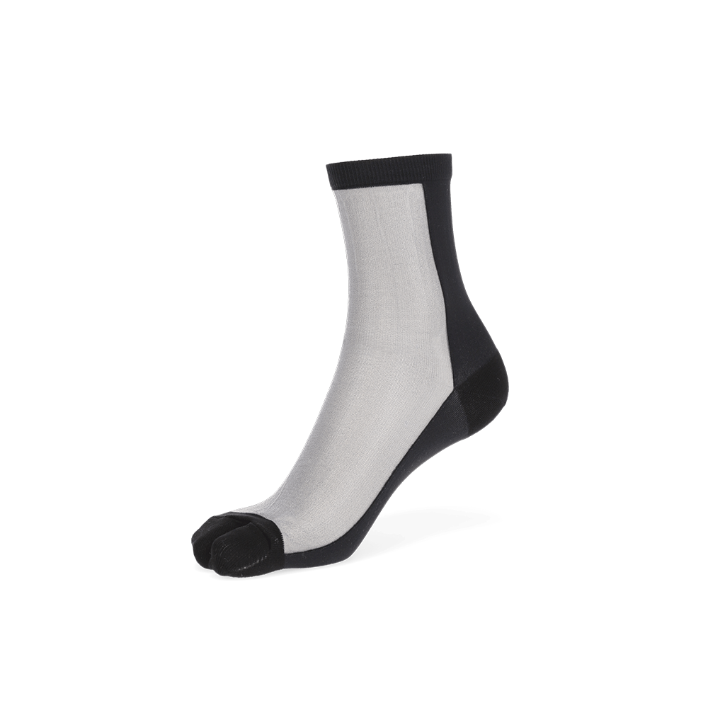 Two-Tone Tabi  Crew Socks