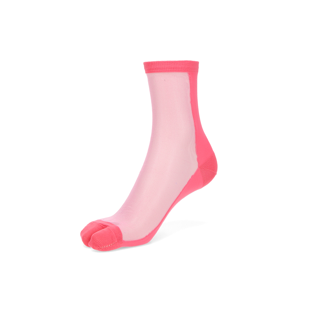 Two-Tone Tabi  Crew Socks