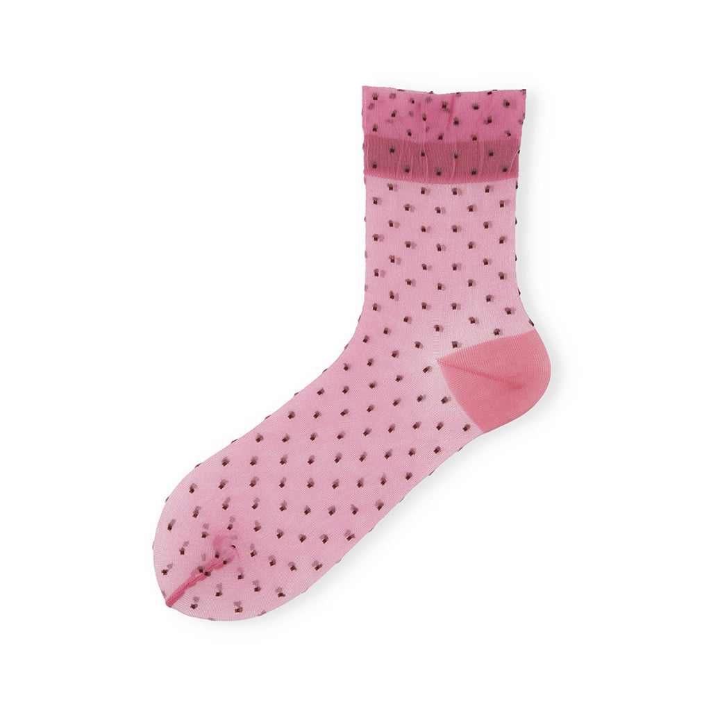 Pin Dot Quarter Socks