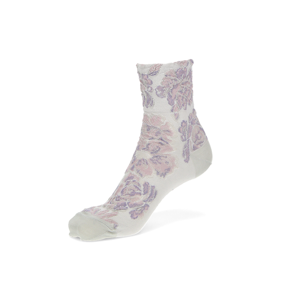 Float Fleur Silky Cotton  Crew Socks