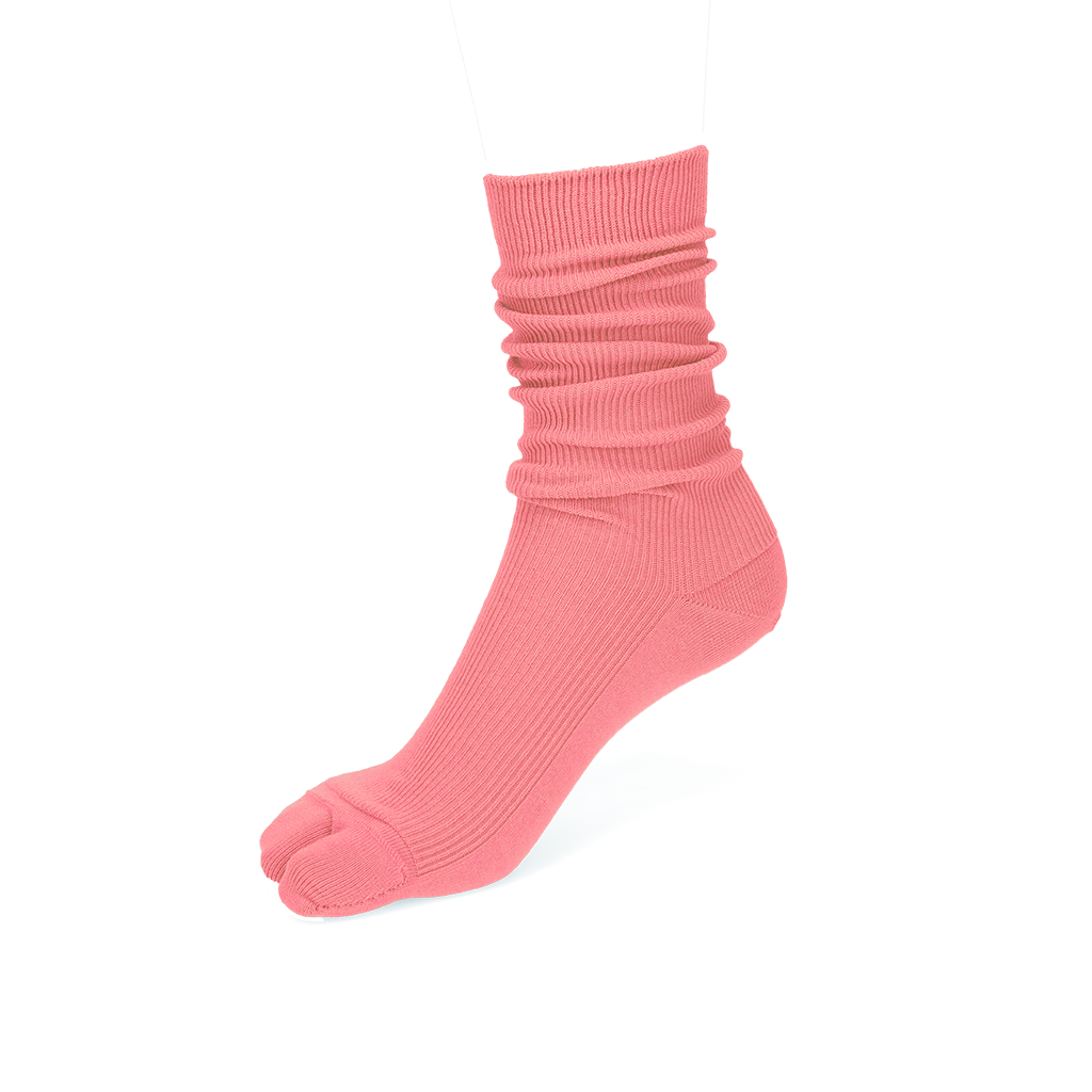 Ribbed Tabi  Crew Socks