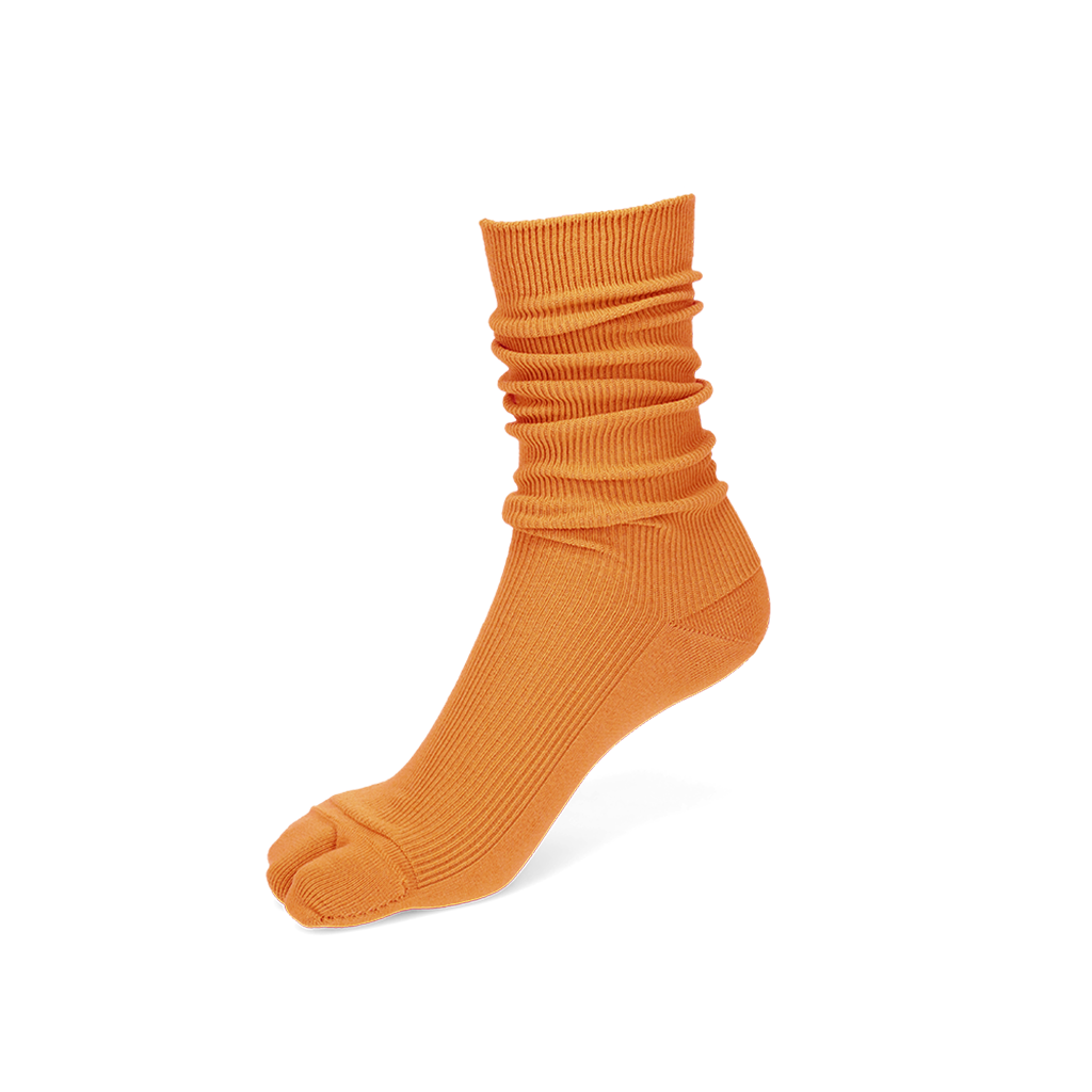 Ribbed Tabi  Crew Socks