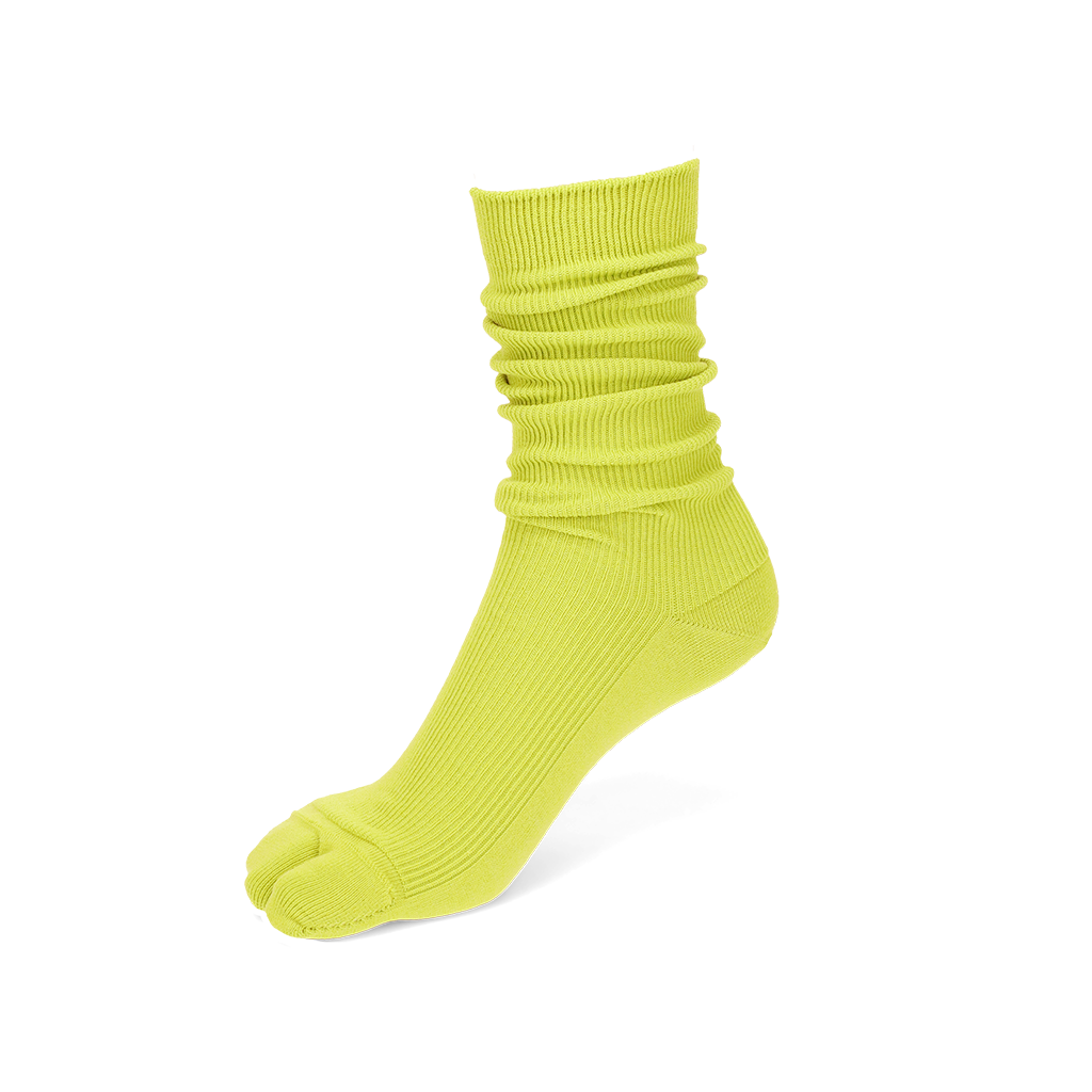 Ribbed Tabi  Crew Socks