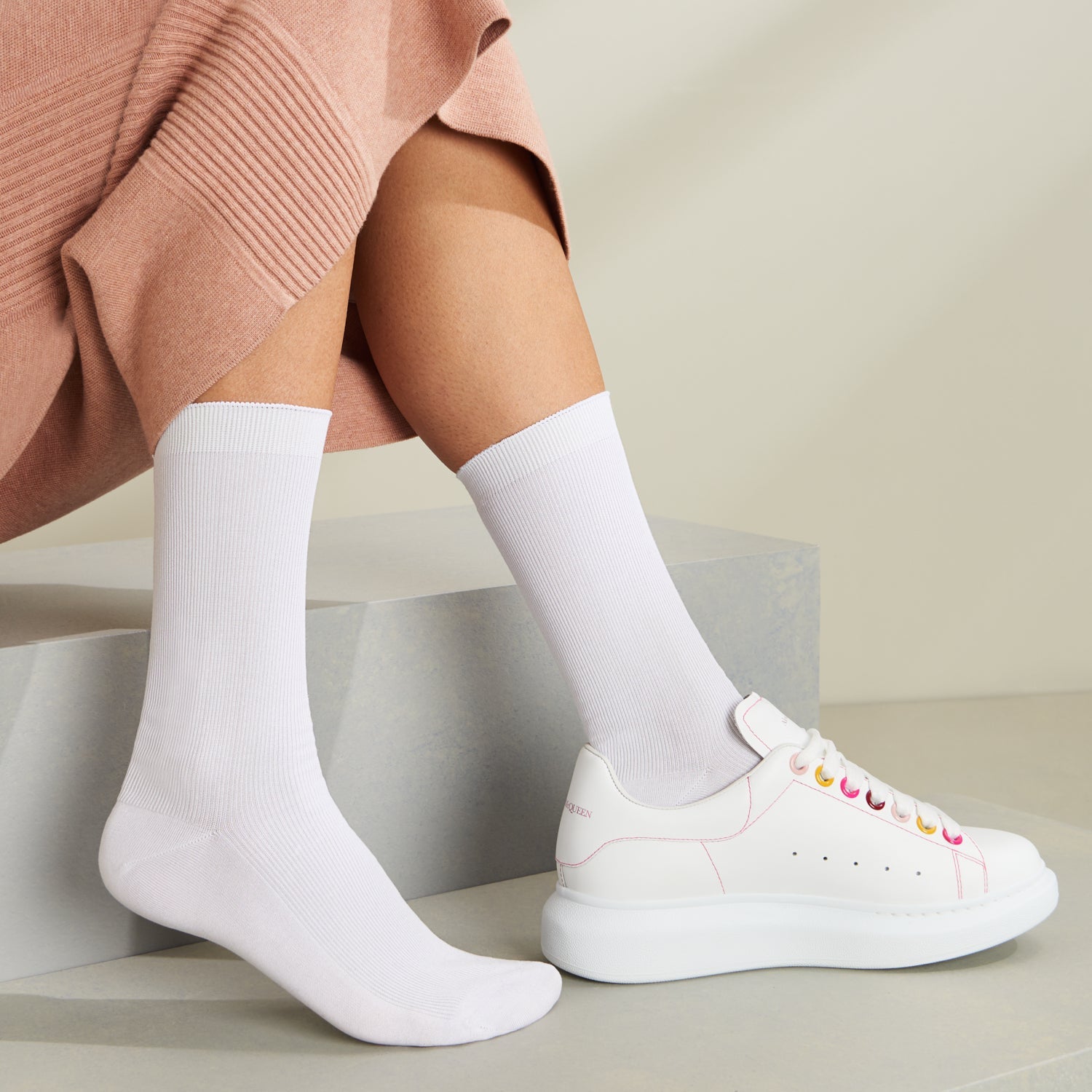 Premium Suvin Gold Cotton  Crew Socks