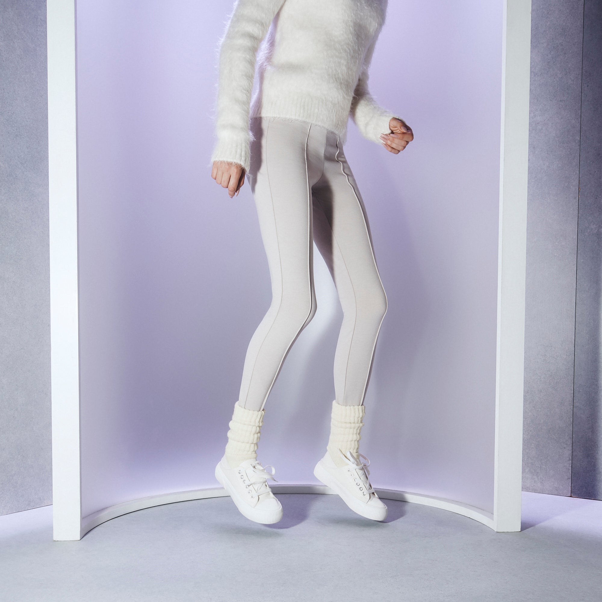 Pile-Lined Lounge  Crew Socks