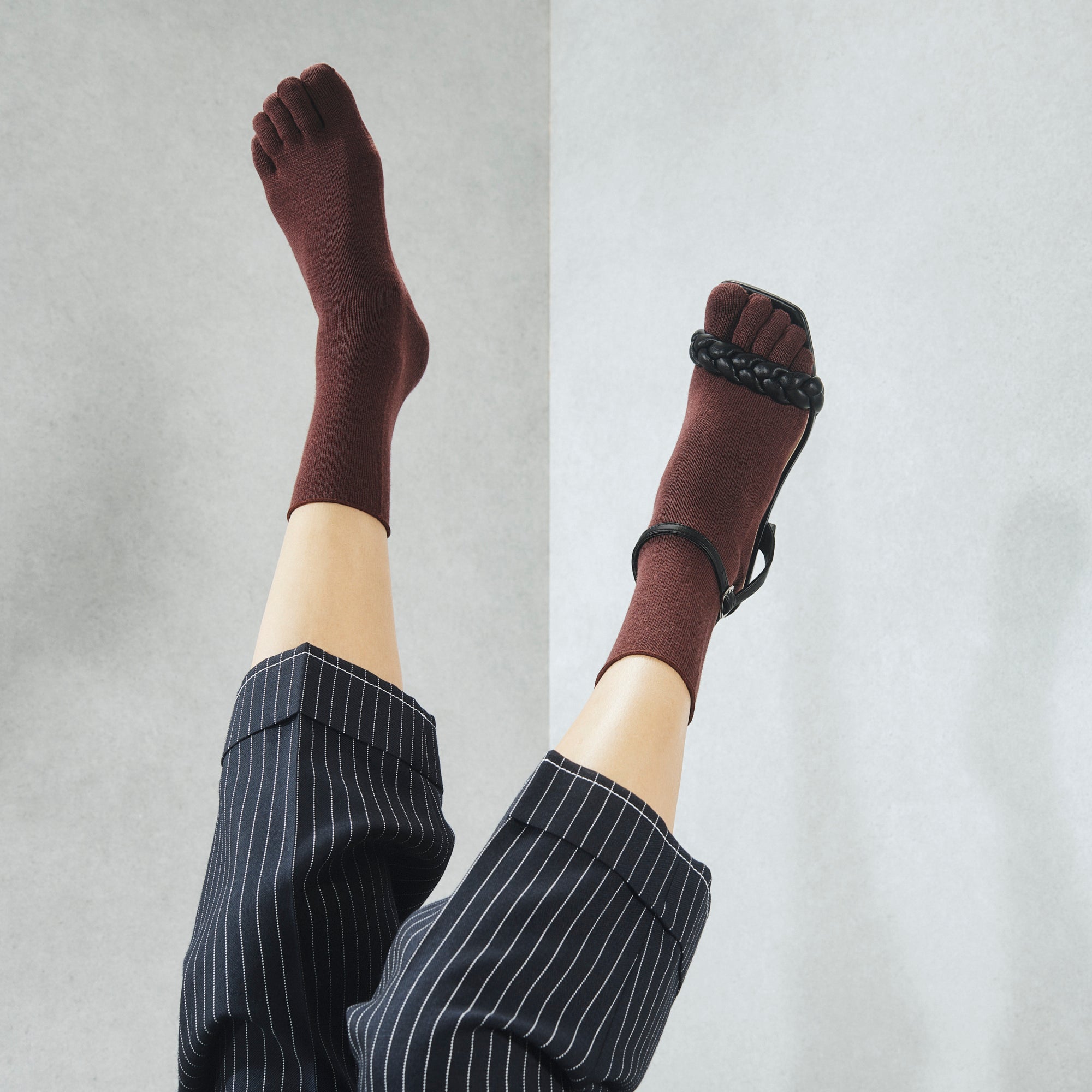 Super Extra Fine Merino Wool Toe  Crew Socks
