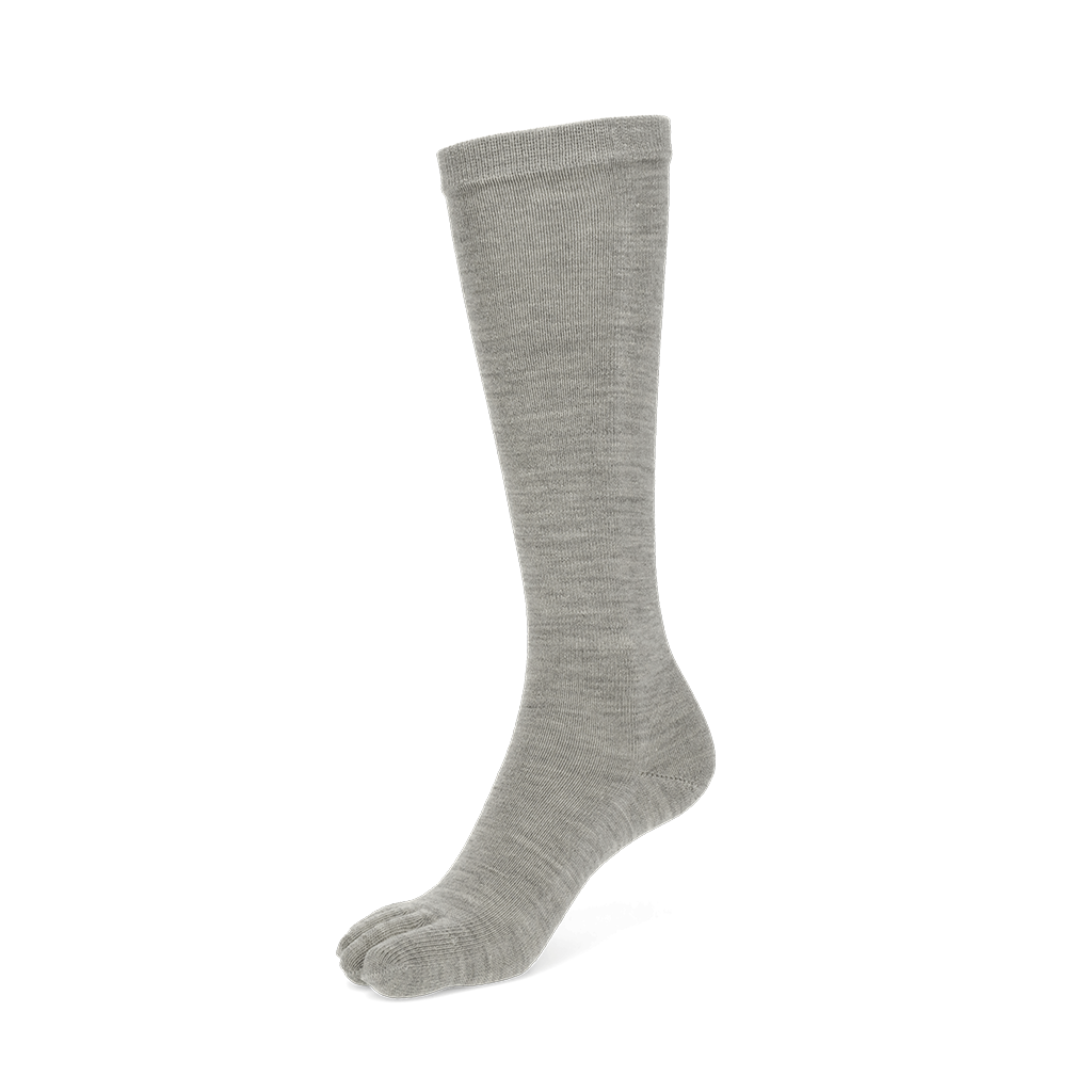 Super Extra Fine Merino Wool  Toe Knee-High Socks