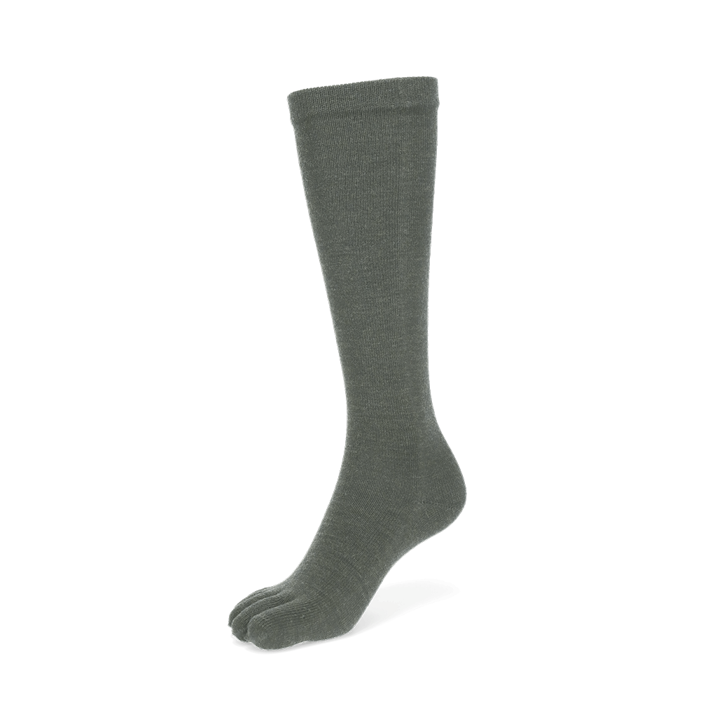 Super Extra Fine Merino Wool  Toe Knee-High Socks