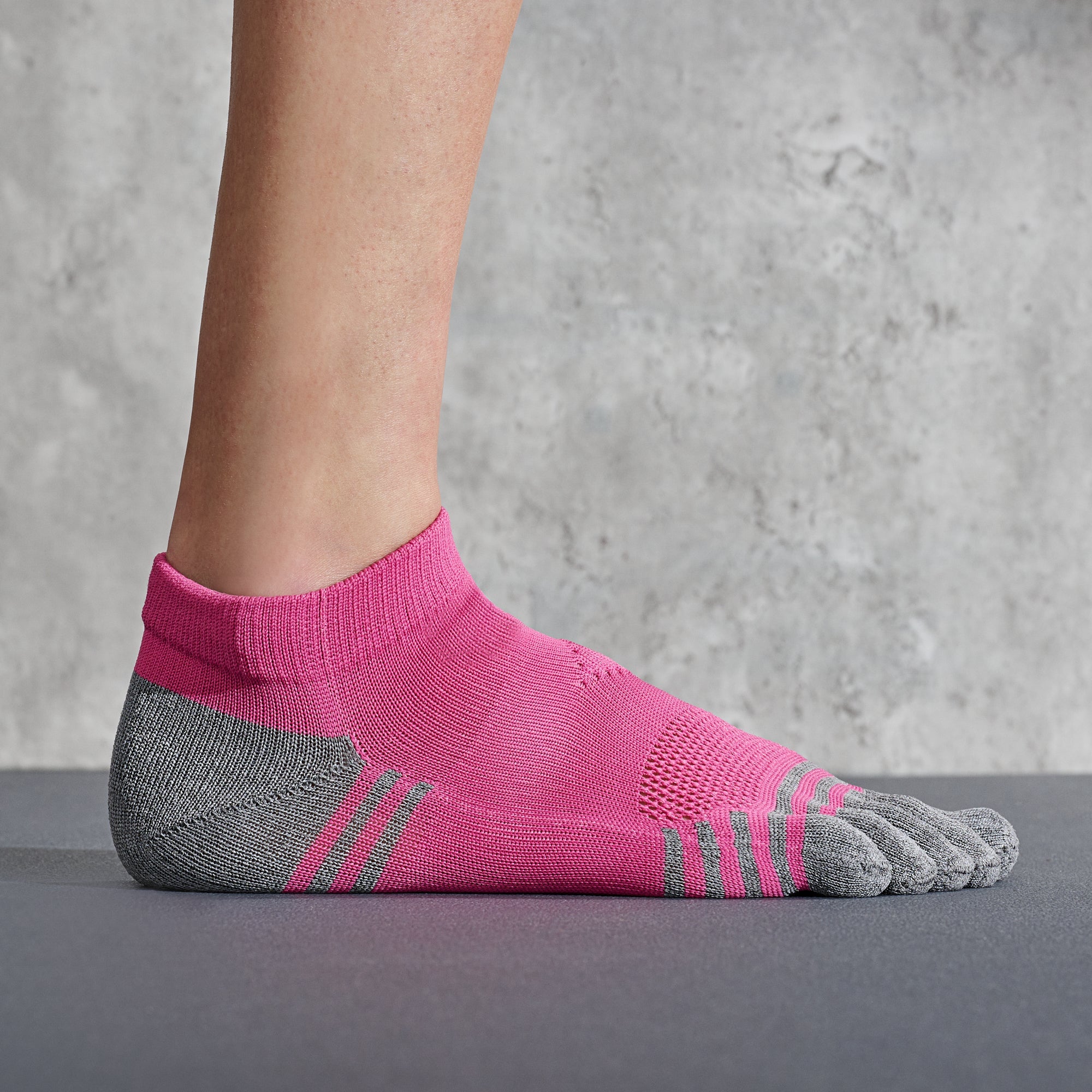 Super Fit Grip Run Toe  Socks