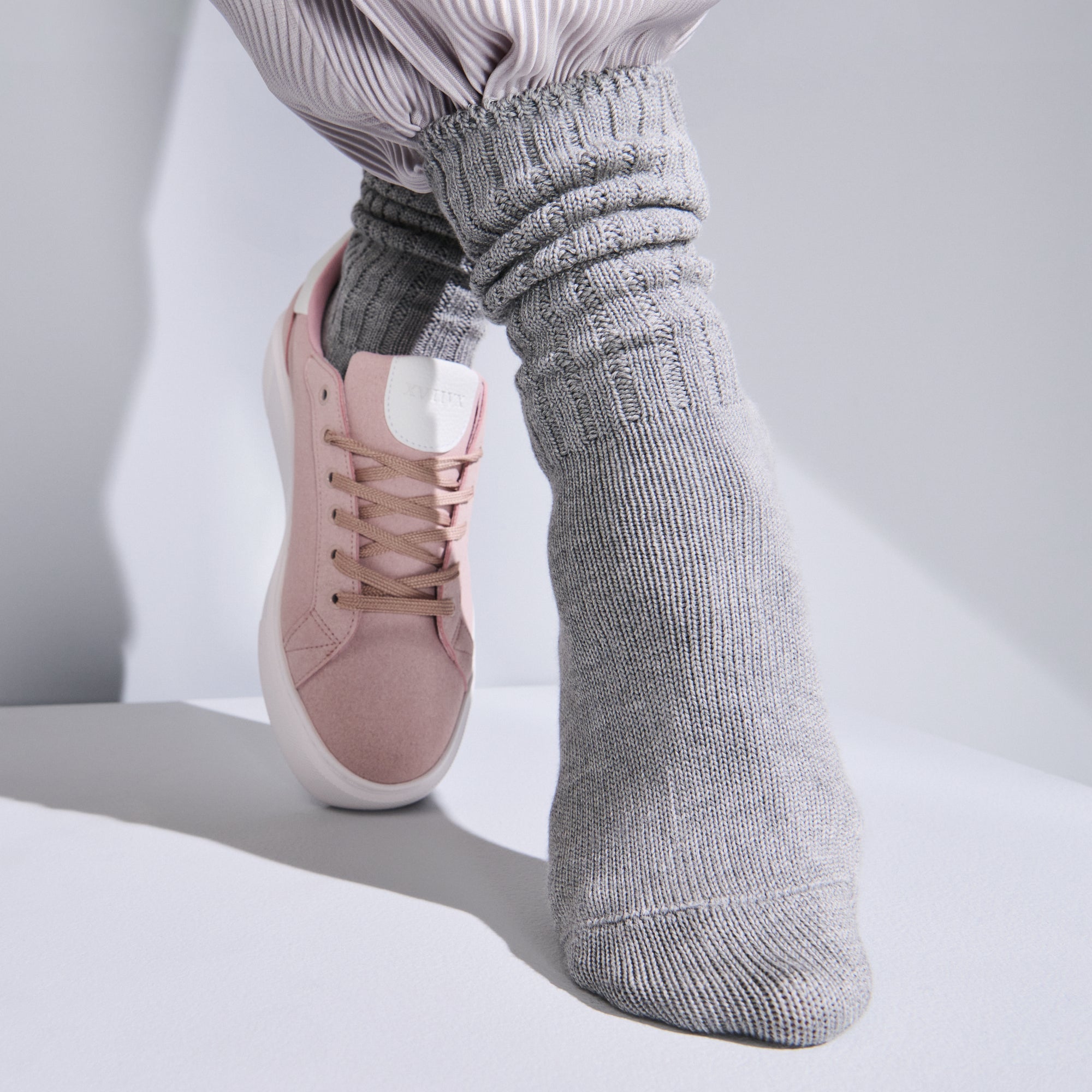 TABIO's COTTON Richell Ribbed  Crew Socks
