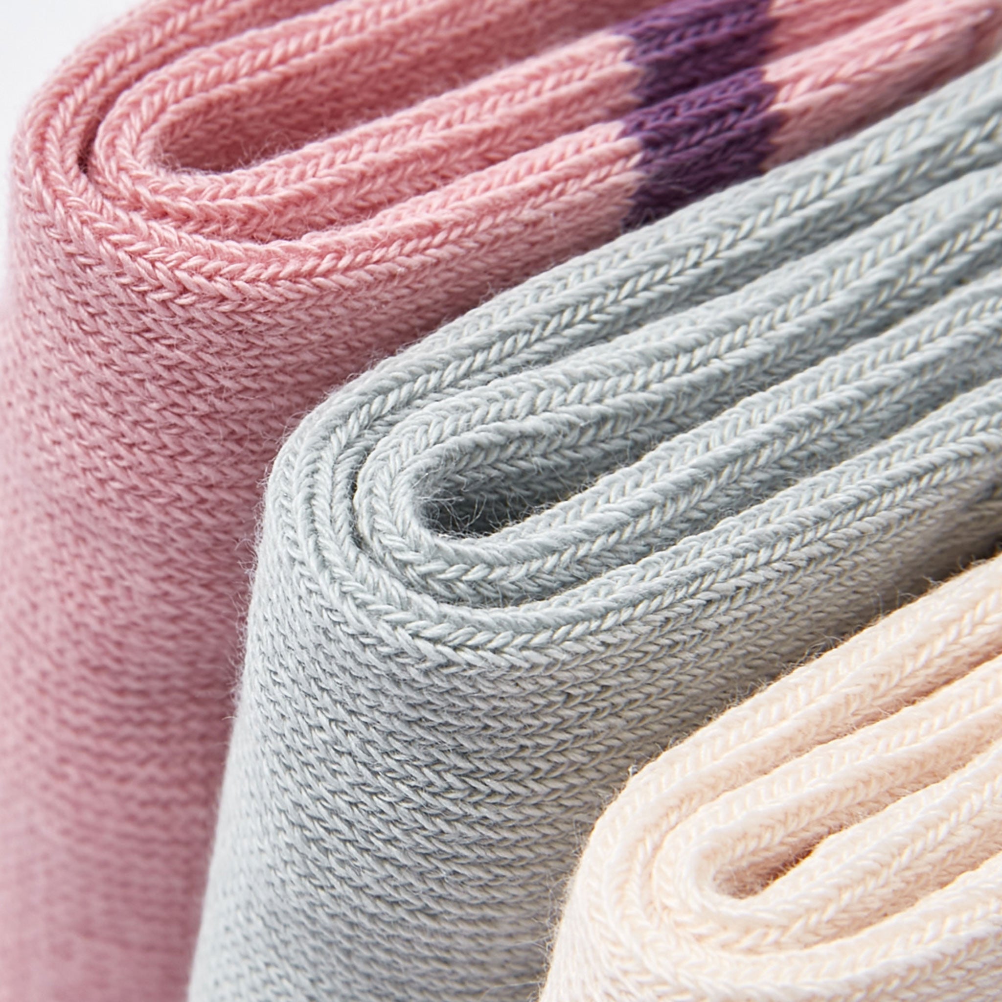 New- Rainbows - 3 Pairs of Long Stay-On Baby & Toddler Non-Slip Socks