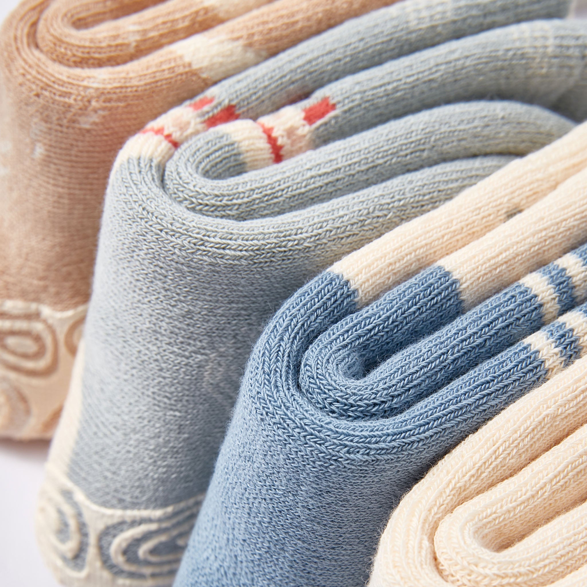 Little Captains - Extra Warm- 4 Pairs of Stay-On Baby & Toddler Non-Slip Socks