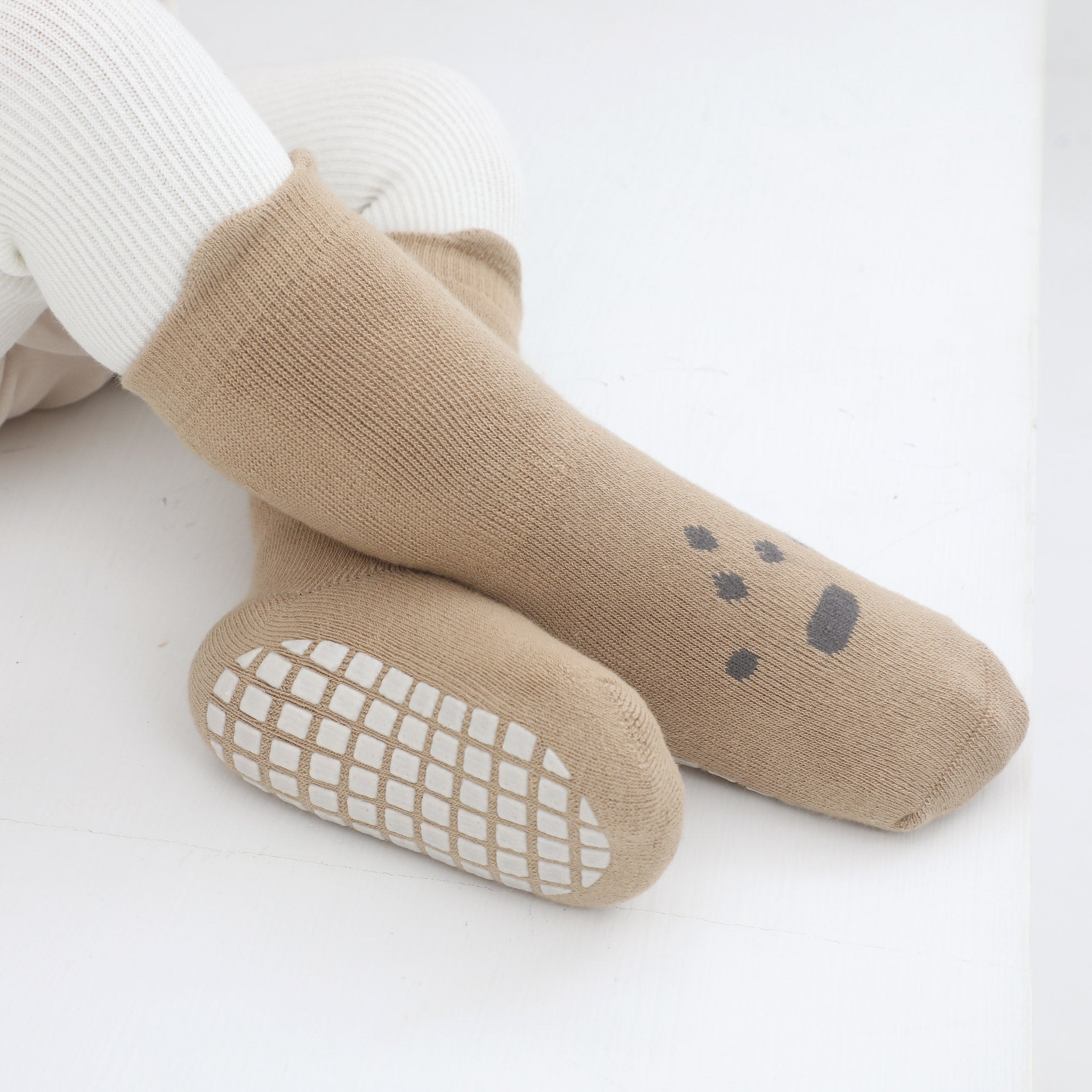 Into The Wild II - Extra Warm- 4 Pairs of Stay-On Baby & Toddler Non-Slip Socks