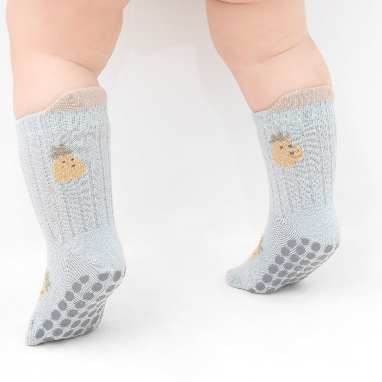 Fruit Salad- 4 Pairs of Stay-On Baby & Toddler Non-Slip Socks