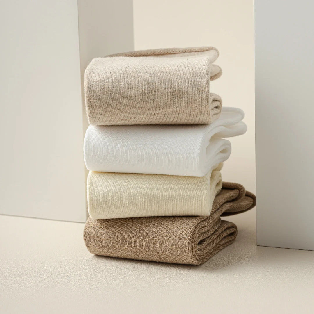 Cotton Earth-Tone Slouch Crew