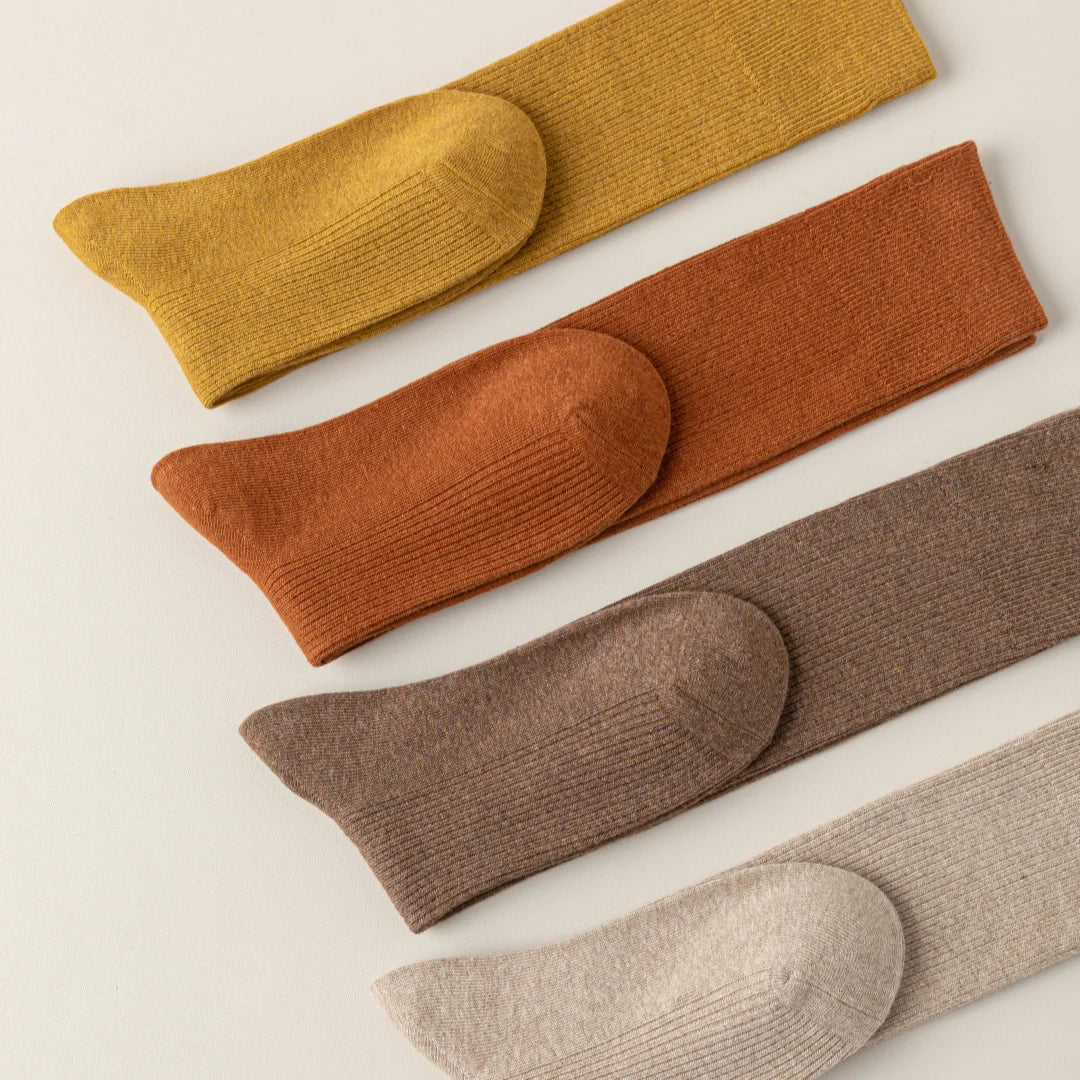 High-Cotton Ribbed Knee-High