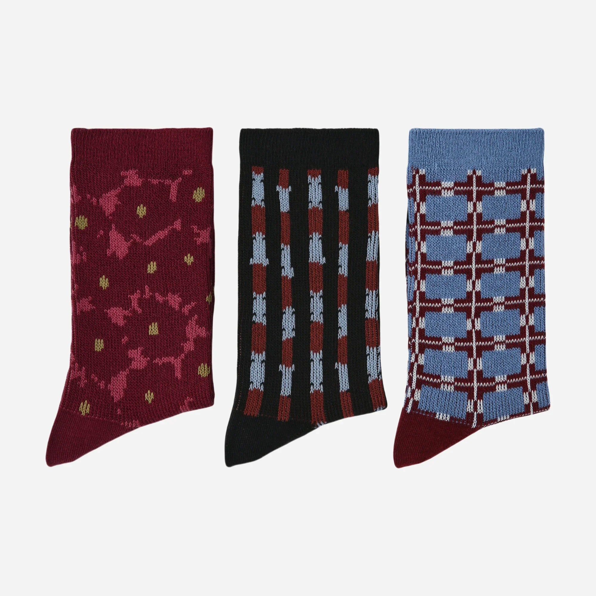 Jewel Tone Retro Geometric 3-Pack