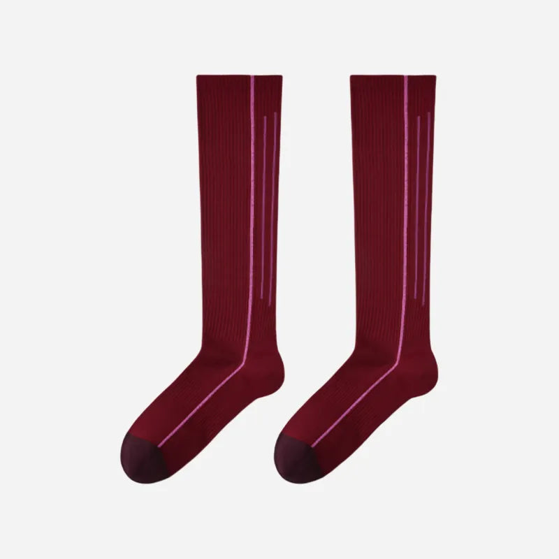 Micro-Compression Performance Knee-High - Maroon