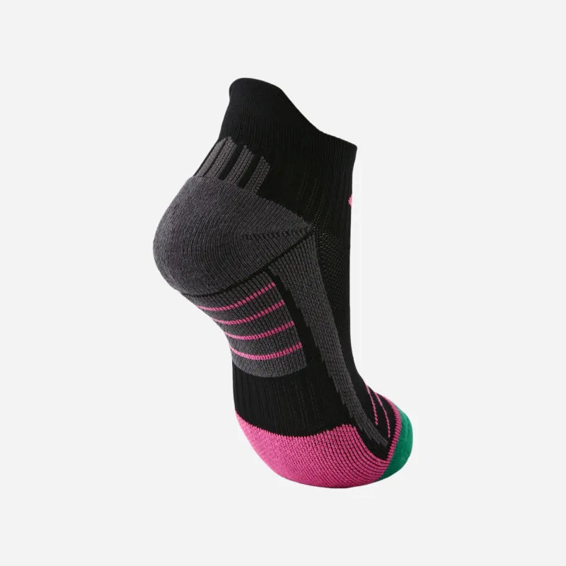Performance Cushioned Ankle Socks - Black