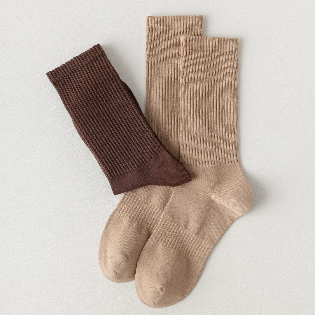 Ribbed Crew Socks Men