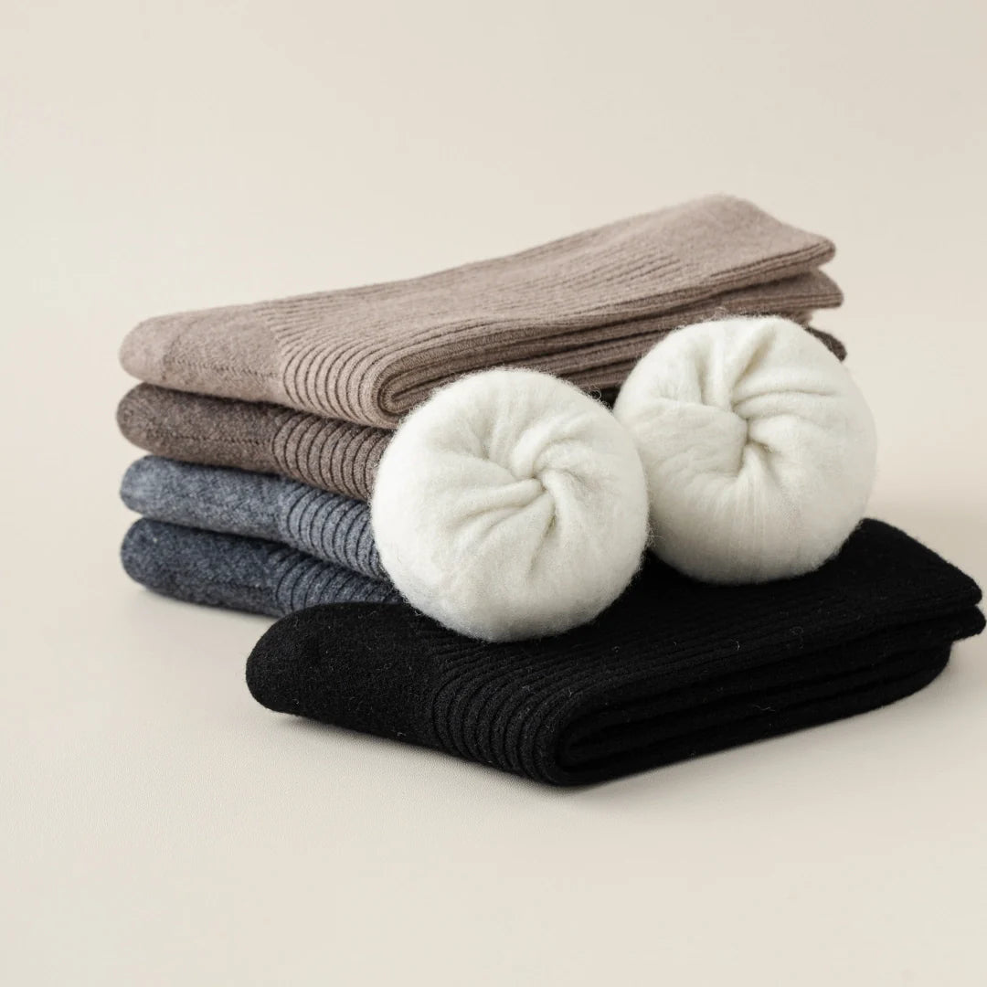 Brushed Wool Crew Socks