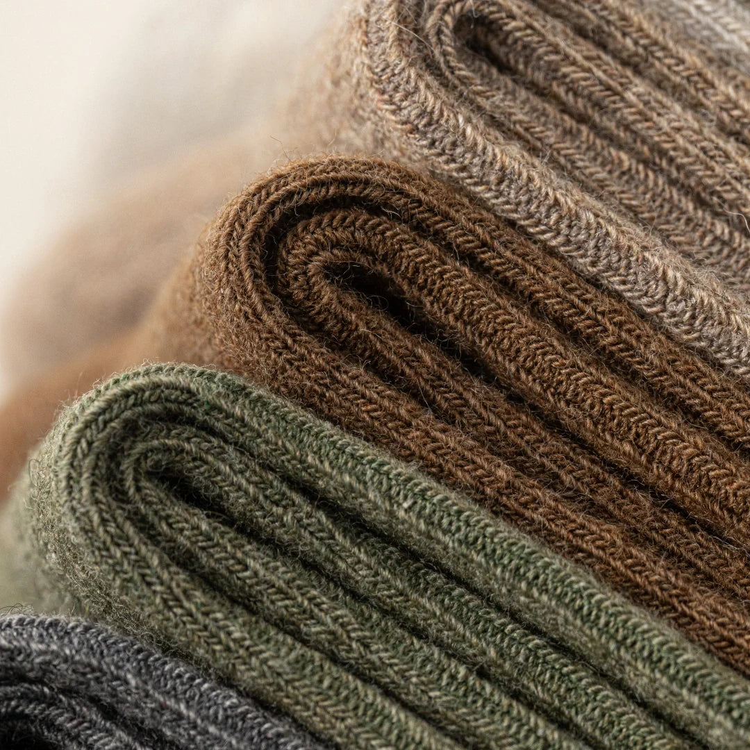 Wool Blend Ribbed Crew