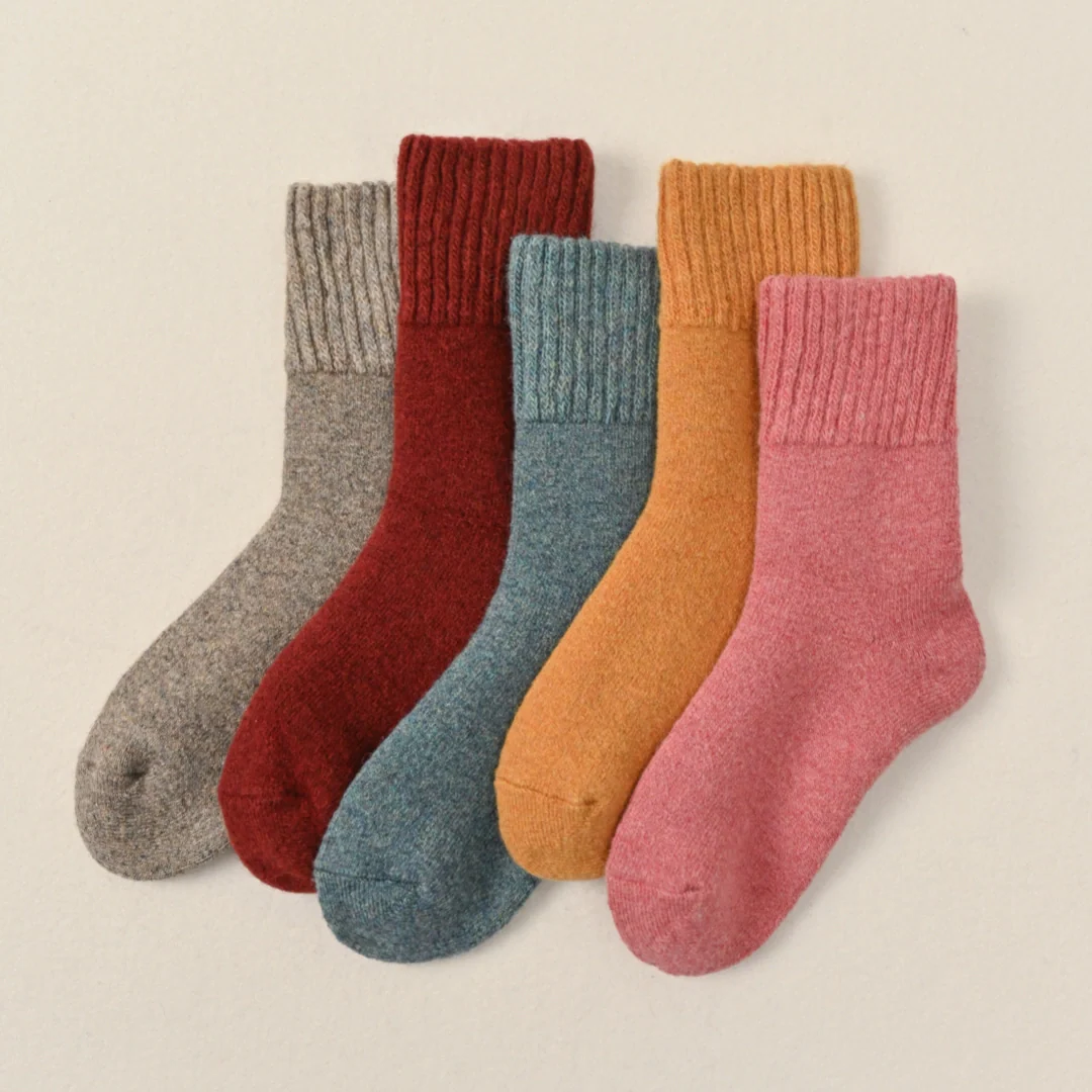 Women's wool cabin socks