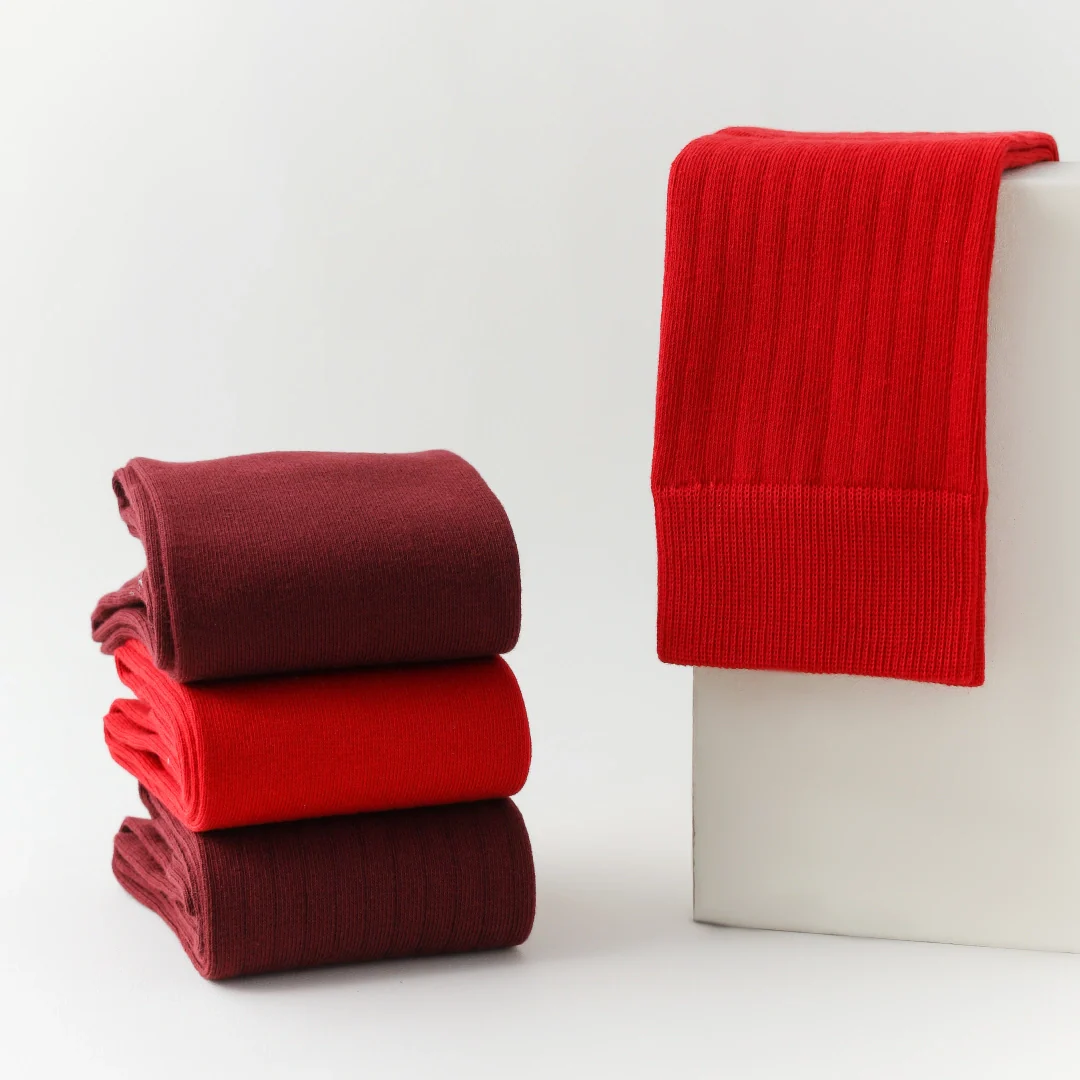 Festive Red Knee-High